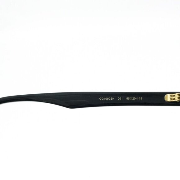 Gucci GG1000 Wayfarer Sunglasses Black Gray OS - Picture 8 of 16